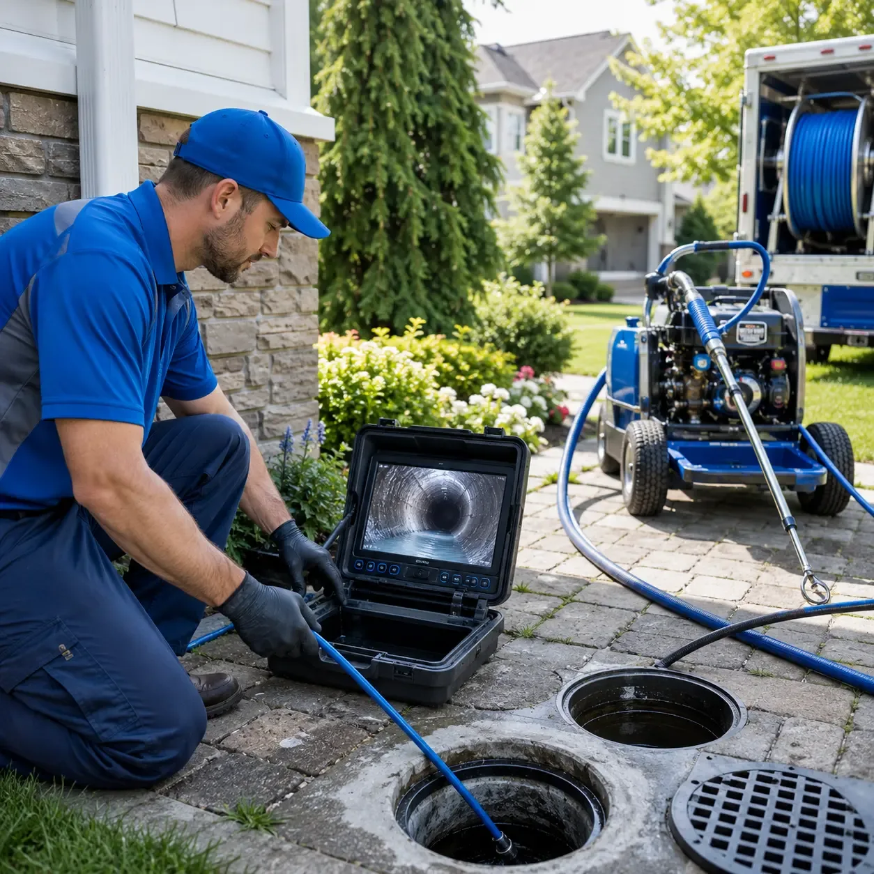 Outdoor drain cleaning professionals serving Tenstrike, MN