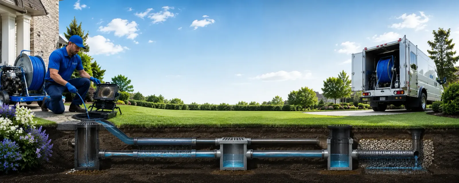 Outdoor drain cleaning information for Tenstrike, MN